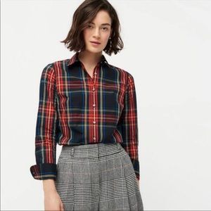 J. Crew plaid button down shirt
